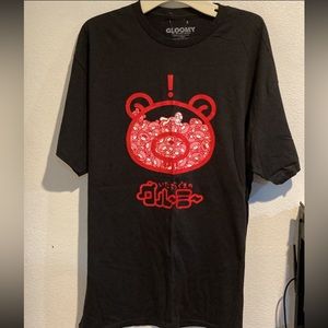 gloomy bear Large Black Tee